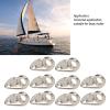 HOHXFYP 10-Piece 316 Stainless Steel Pad Eye Fender Hooks for Boats and Ships view 3