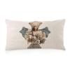 WSDESDEC Love Them Anyway Rectangular Pillow Cover, Double-Sided Printed, Cotton-Linen, Aztec Pattern, 12 x 20 in view 1