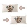WSDESDEC Love Them Anyway Rectangular Pillow Cover, Double-Sided Printed, Cotton-Linen, Aztec Pattern, 12 x 20 in view 4