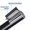 No-Drill Black L-Shaped Curved Stainless Steel Shower Curtain Rod, 70–95 x 105–165 cm view 3