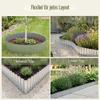 JonesHouseDeco 6 m Galvanized Metal Lawn Edging, Flexible Lawn Stopper Roll, H25.4 cm view 3