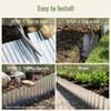 JonesHouseDeco 6 m Galvanized Metal Lawn Edging, Flexible Lawn Stopper Roll, H25.4 cm view 4
