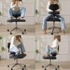 YUGXTH Ergonomic Kneeling Chair with Back Support, Adjustable Leather Knee Stool, White view 3