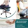 YUGXTH Ergonomic Kneeling Chair with Back Support, Adjustable Leather Knee Stool, White view 4