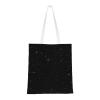 AABSTBFM Pug Print Reusable Tote Bag for Women and Girls, Black Glitter view 1