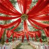 Mateju Red Chiffon Wedding Ceiling Drape, 73 x 600 cm, 1 Panel view 1