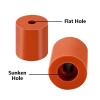 Silicone Hot Bed Leveling Columns, 4 Long Orange, 1 Set view 3