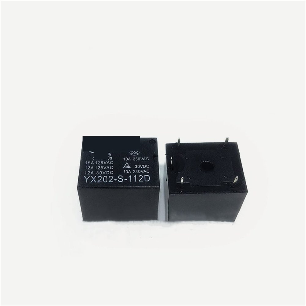 EOTVHTMT 10-Piece T73 YX202-S-112D Relay Set, 5 V, 15 A, 5-Pin