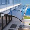 Extern Modern Polycarbonate Door Canopy, Aluminum Window Awning, Weatherproof Entryway Canopy, Balcony Cover, UV, Rain and Snow Protection (L120*W100cm/L48*W view 3