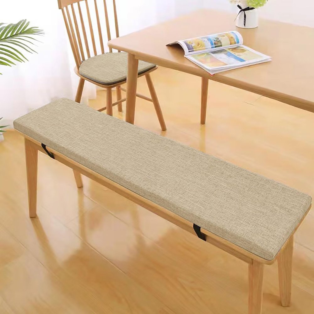 Bikoyu Outdoor Bench Cushion, Beige, 90 × 35 cm