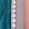 YUEZHONG Quilted Velvet Headboard Cover with Lace, Pink, Twin/120 cm/47 in view 3