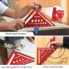 Multifunctional Aluminum Carpenter's Square, 18 cm, 45°/90° Angles view 4