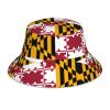 Michigan State Flag Bucket Hat, Summer Sun Hat for Women and Men, Breathable Outdoor Hat with Maryland State Flag, One Size view 1