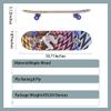 Custom Four-Wheel Skateboard with Double-Kick Concave Deck view 3