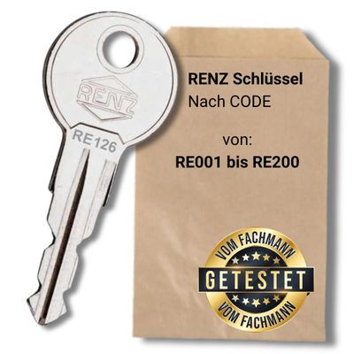 bayesen Replacement Key for RENZ RE001–RE200, Code-Cut