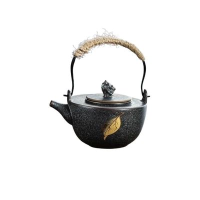 Retro Chinese Ceramic Teapot with Infuser, Teapot A