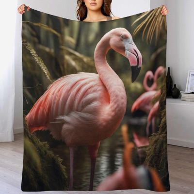 Flamingo Soft Warm Throw Blanket, 180 x 200 cm