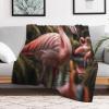 Flamingo Soft Warm Throw Blanket, 180 x 200 cm view 2