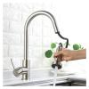 AQXYWUIO Faucet Pull-Out Spray Head, 2-Mode Kitchen Sink Replacement, Brushed view 3