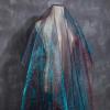 SYSUII 150 cm × 1 m Sparkly Organza Fabric for Sewing and Décor, Orange Red view 4