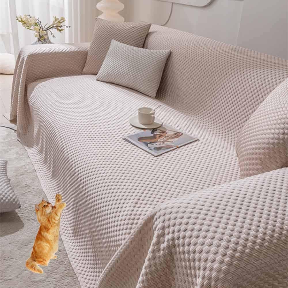 HLTQL XXL Sofa Throw Blanket, Non-Slip Couch Cover, 210 × 300 cm