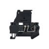 10-Pack ST 4-HESI 5 x 20 mm Fuse Terminal Blocks with Disconnect Lever, Spring-Cage Connection, NS 35 DIN Rail (Black, 0.5 A Fuse) view 1
