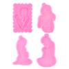 Silicone Mold of a Pregnant Woman for Earrings, Keychains, Jewelry and Chocolate view 1