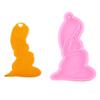 Silicone Mold of a Pregnant Woman for Earrings, Keychains, Jewelry and Chocolate view 3