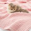 Carriediosa 100% Cotton Muslin Throw Blanket, 50 x 70 in, XL, 4-Layer Summer Blanket view 4