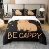 Loussiesd Capybara 100% Cotton Duvet Cover Set, 220 x 240 cm view 1