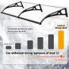 Modern Polycarbonate Window and Door Awning, Weatherproof Aluminum Canopy, UV, Rain and Snow Protection view 4