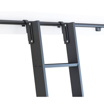 FZZIBQYR Hardware Kit for Sliding Library Ladders with Hooks (Ladder Not Included)