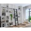 FZZIBQYR Hardware Kit for Sliding Library Ladders with Hooks (Ladder Not Included) view 4