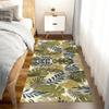 Yinghesheng Modern Non-Slip Hallway Runner, Green-Beige-Cream Leaf Pattern, Customizable view 2