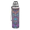 Mandala Owl Water Bottle with Straw, 1 Liter, Tritan, BPA-Free, Clear Sports Bottle for Adults view 2