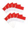 Indonesian Hand Flags, 50 Mini National Flags for Parties and Parades view 1