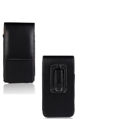 K-S-Trade Quality & Innovative Belt Pouch for FOSSiBOT F101, Protective Phone Case with Magnetic Closure, Black Holster
