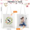 Personalized Canvas Tote Bag with Name, Photo, Text, or Logo, 13.4 x 15.4 x 6.1 in view 3