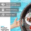 GALPBBCADE Round Floating Pool Serving Tray, Woven Rattan, Ø80 cm view 4