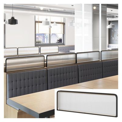 WIGING Iron Room Divider for Dining Areas, Semi-Private Countertop Privacy Panel, Black, 40 x 90 cm