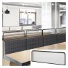WIGING Iron Room Divider for Dining Areas, Semi-Private Countertop Privacy Panel, Black, 40 x 90 cm view 1