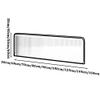 WIGING Iron Room Divider for Dining Areas, Semi-Private Countertop Privacy Panel, Black, 40 x 90 cm view 2