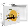 Lemon Wooden Sign "Hello Sunshine" view 2