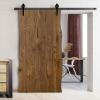 SEART HIT Board Basic Oak Sliding Door with Natural Edge, Left, Brown, 80–90 × 210 cm view 1