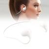Jectse Bone Conduction Headphones, Sweat-Resistant Wireless Headphones with Charging Cable, Open-Ear Headphones for Running, Cycling, Hiking, Driving (White) view 2