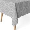 ECOMMERC3 Washable Coated Rectangular Tablecloth 240 x 140 cm, Cies Gray view 1