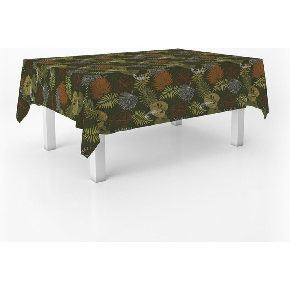 ECOMMERC3 Rectangular Oilcloth Tablecloth, 180 x 140 cm, Orange
