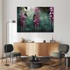 Feeby Canvas Wall Art, Leaves and Pink Flowers, 90 x 60 cm view 2