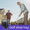 Outdoor Travel Shoe Bag, Breathable Zippered Golf Shoe Case, Dustproof Storage Organizer view 3