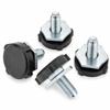 TALENTEC home Threaded, Height-Adjustable Feet Compatible with Samsung Washing Machines, 4-Pack, Black/Metallic view 1